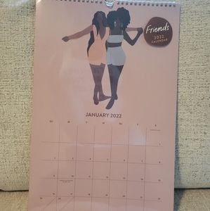 " Friends" Black Girl 2022 Wall Calendar